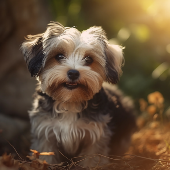 Happy Morkie puppy